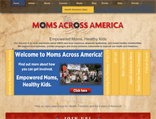 Tablet Screenshot of momsacrossamerica.com